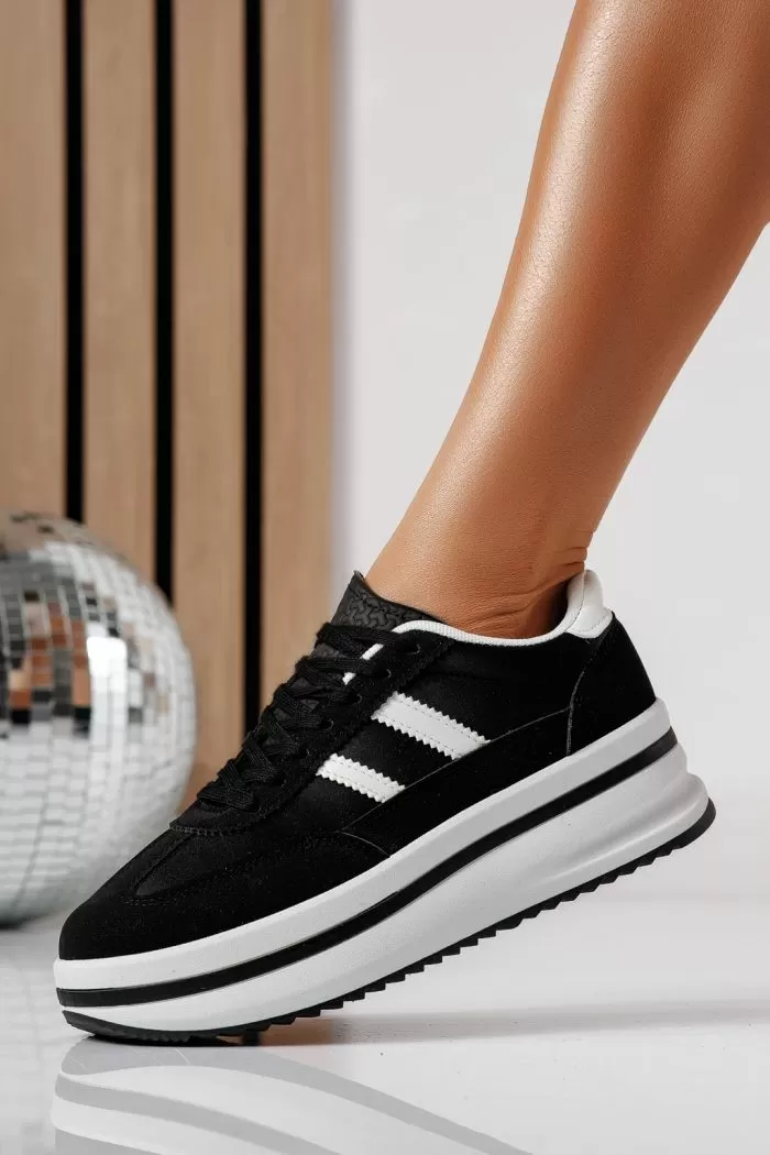 Adidasi dama negri din piele ecologica Diana2 #24477