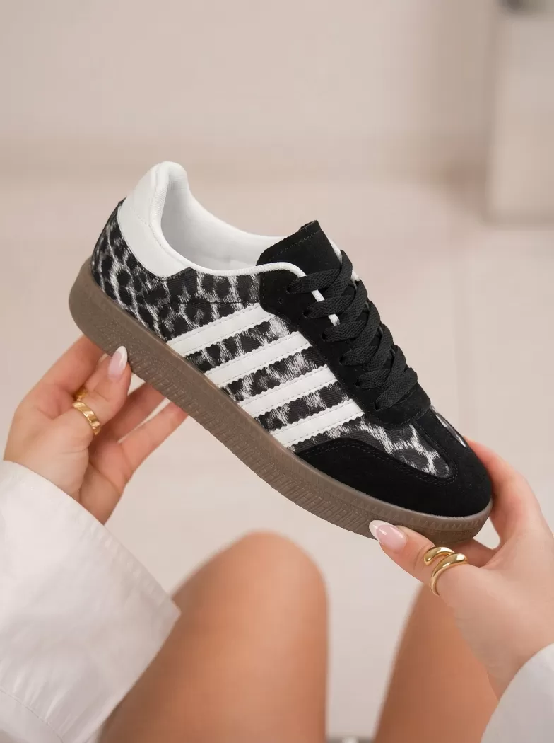 Adidasi dama albi din piele ecologica intoarsa Liza #24503