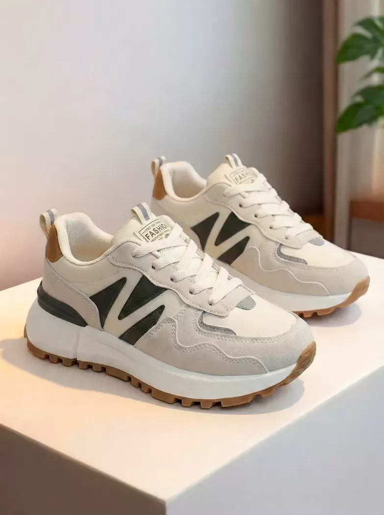 Adidasi dama bej din piele ecologica Kalina #24506