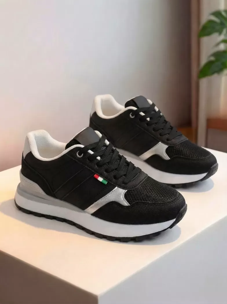 Adidasi dama negri din piele ecologica Zhanna #24508