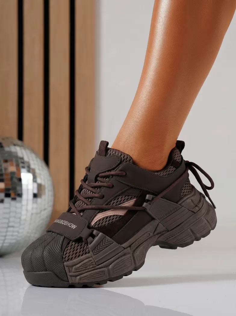 Adidasi dama maro din material textil Hellen #24512