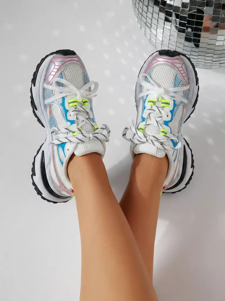 Adidasi dama multicolor din piele ecologica Anne #24528