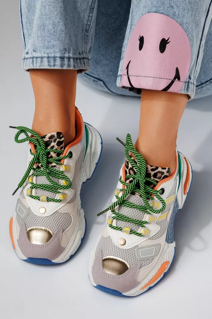 Adidasi dama leopard din piele ecologica Devi #24546