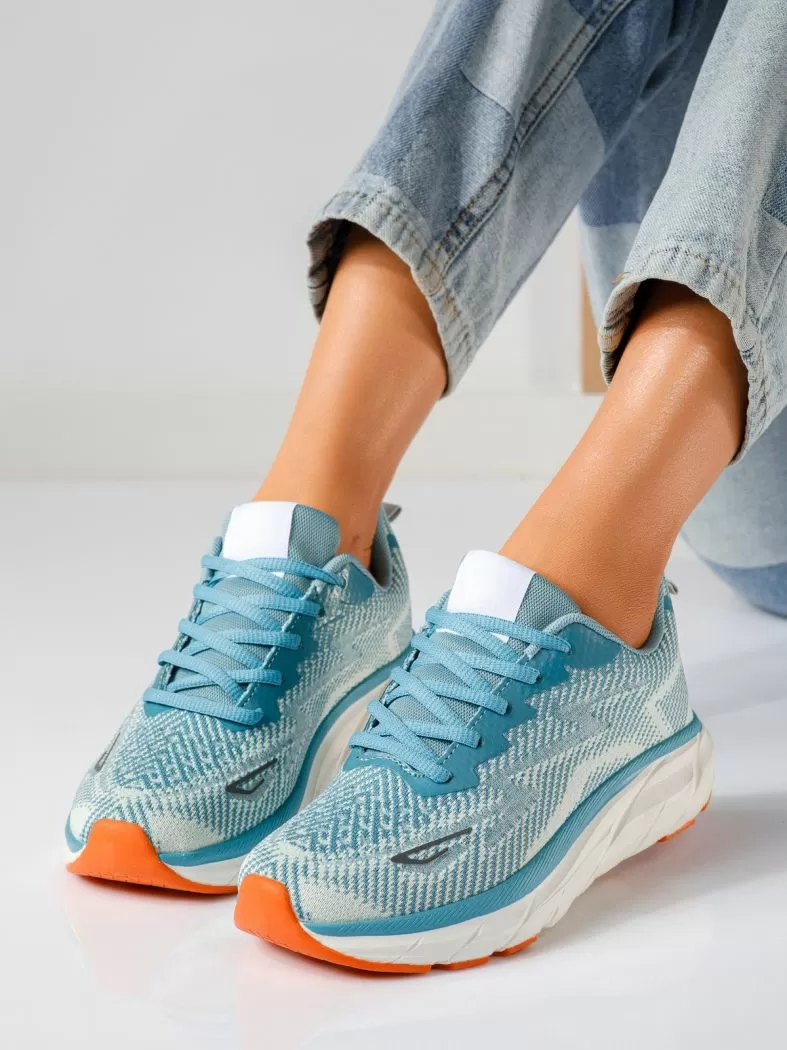 Adidasi dama verzi din material textil Luisa #24560