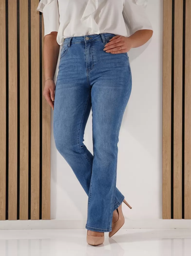 Blugi Evazati Dama Anisa Albastri #A1403