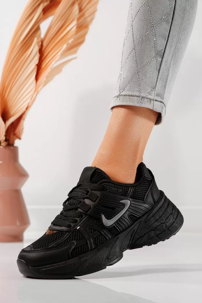 Adidasi dama negri din piele ecologica Amy #24602