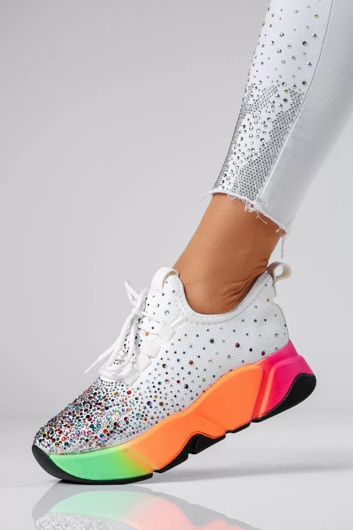 Adidasi dama multicolor din material textil Maria #24607