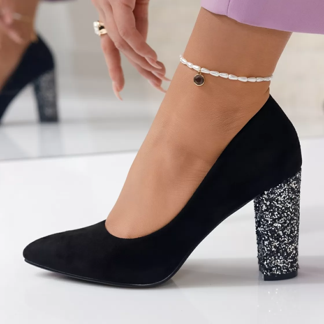 Pantofi Dama cu Toc Katherine Negri #3923M