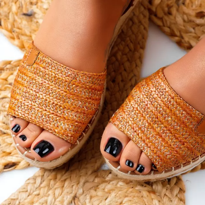 Sandale Dama cu Platforma Sweet Camel #5605M