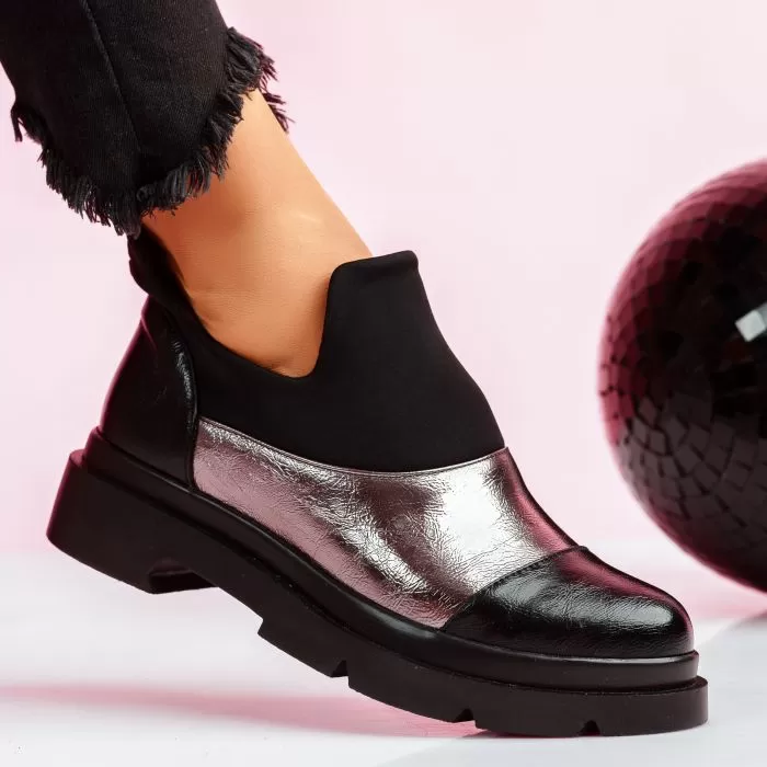 Pantofi Casual Dama Browlie2 Gri #7821M
