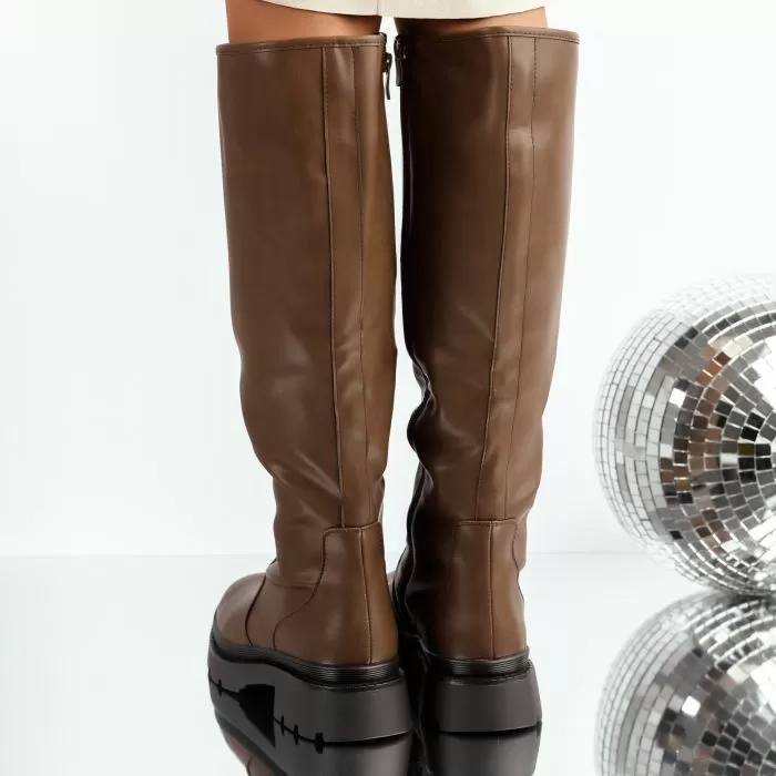 Cizme Scurte Dama Katarina Khaki #17124