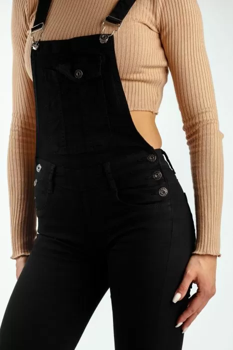 Salopeta Blugi Dama Imran  Neagra #A31