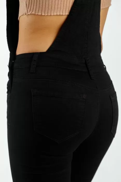 Salopeta Blugi Dama Imran  Neagra #A31