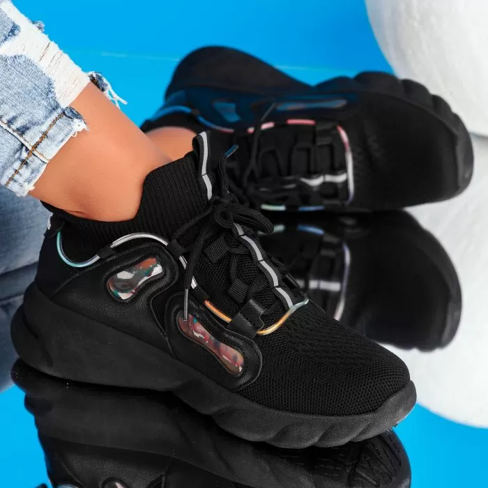 Női Kylie Fekete Sportcipő #9047