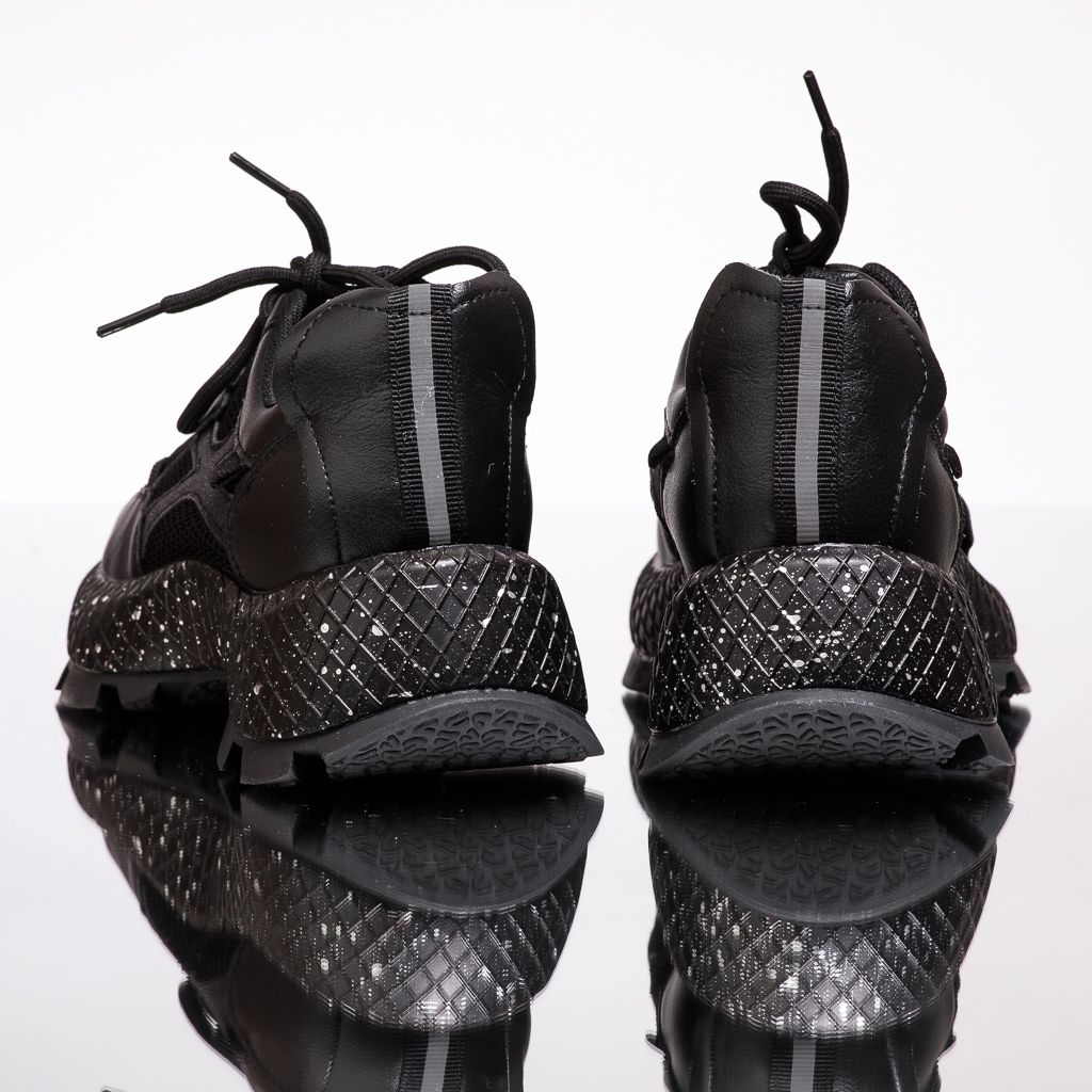 Дамски спортни обувки Естествена кожа Selena черен #13445