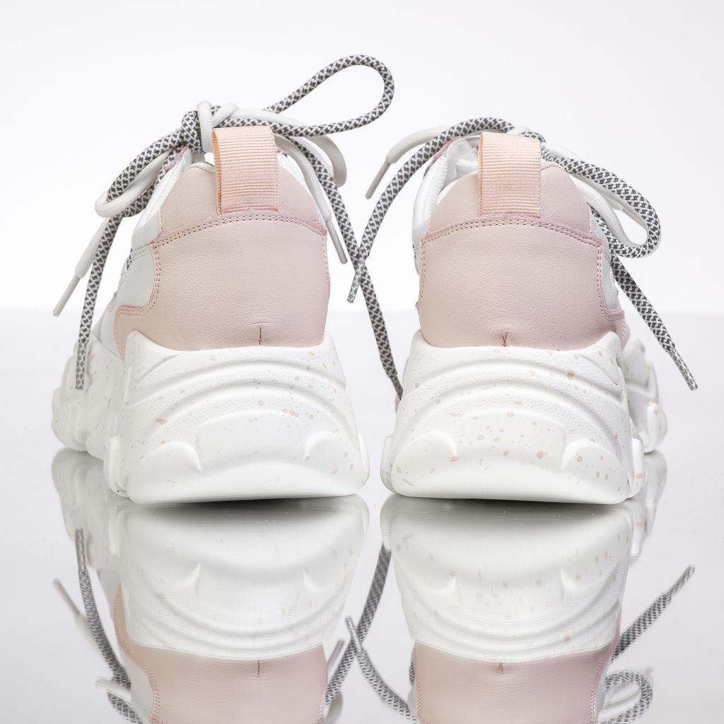 Дамски спортни обувки Естествена кожа Ecaterina Розово #13449