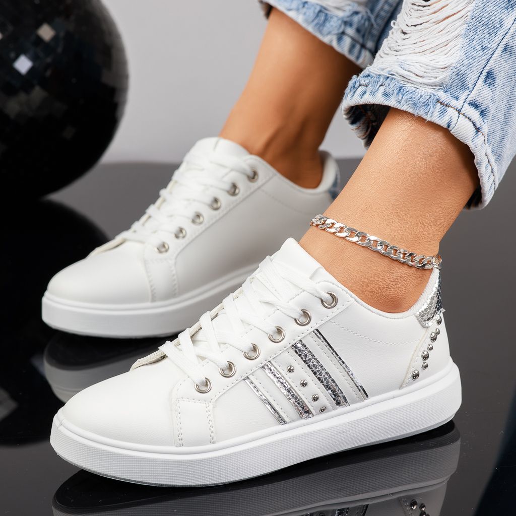 Дамски спортни обувки Nina Бяло #13605
