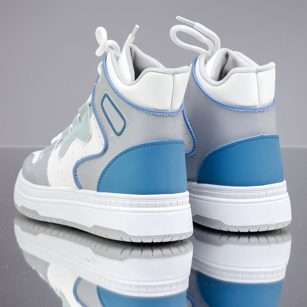 Дамски спортни обувки Henry Бяло/Сив #13542
