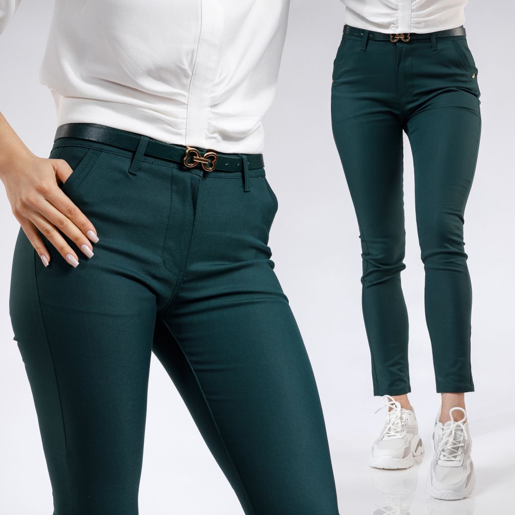Дамски ежедневен панталон Diana зелено #A329