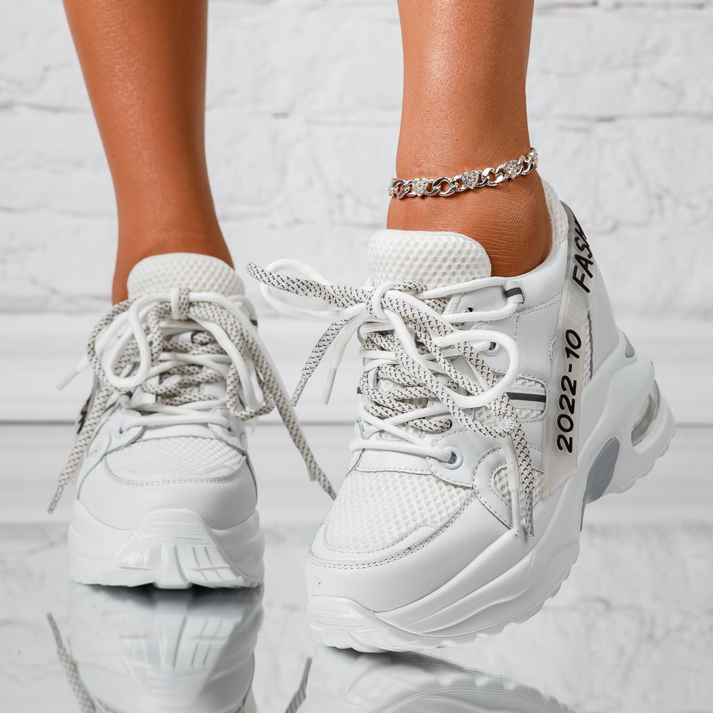 Дамски спортни обувки с платформа Amy черен #13937