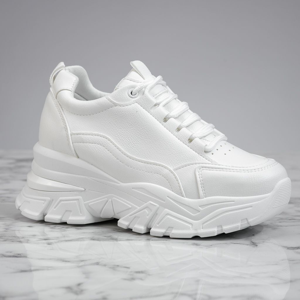 Дамски спортни обувки с платформа Maura Бяло #13775