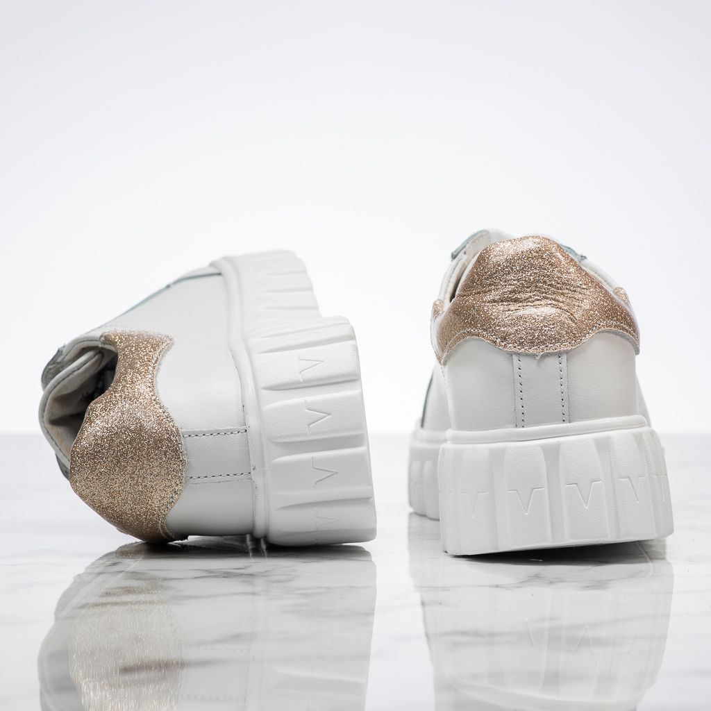 Дамски спортни обувки Изработени от естествена кожа Maya Бяло #13906