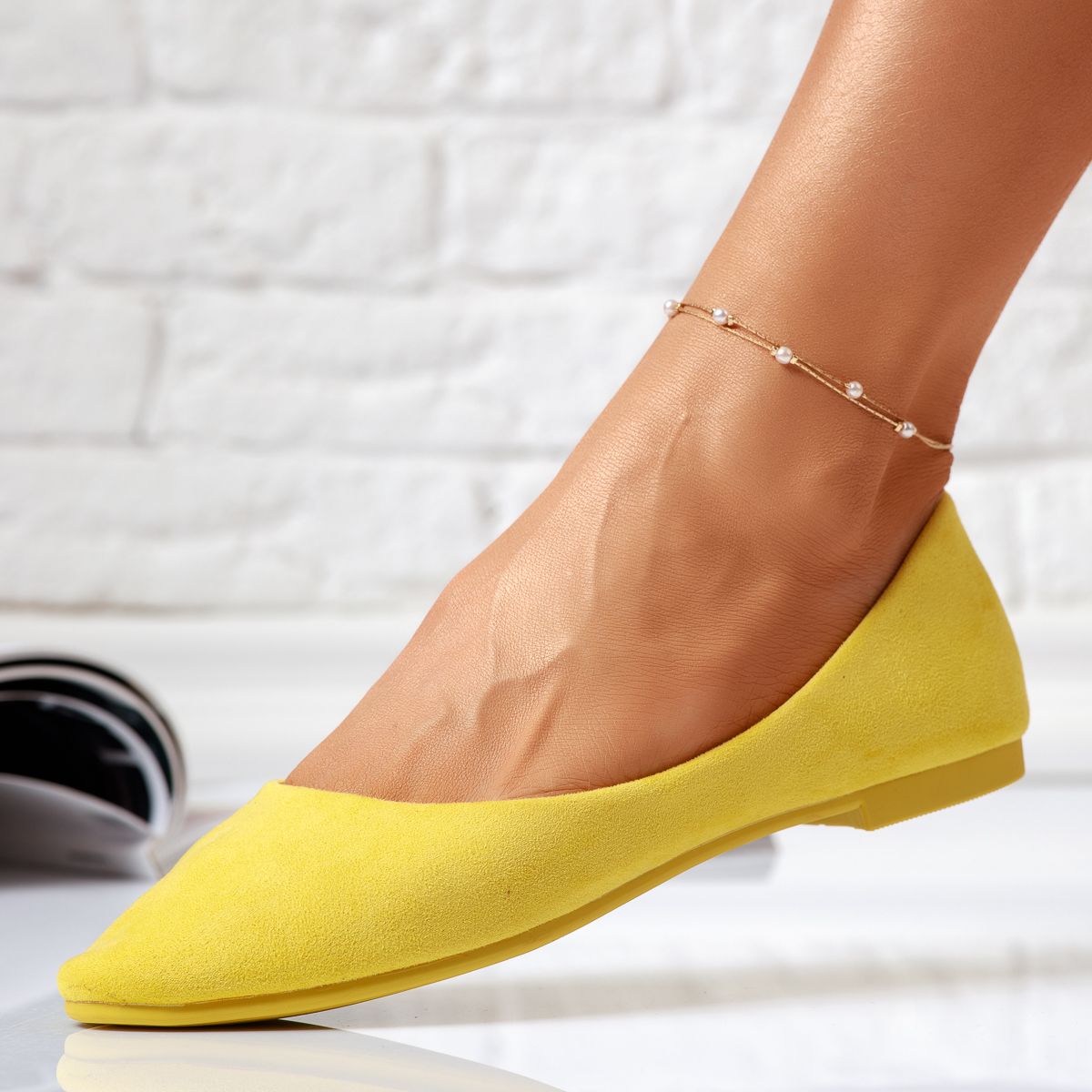 Обувки за балеринки  Anastasia Жълто #14061