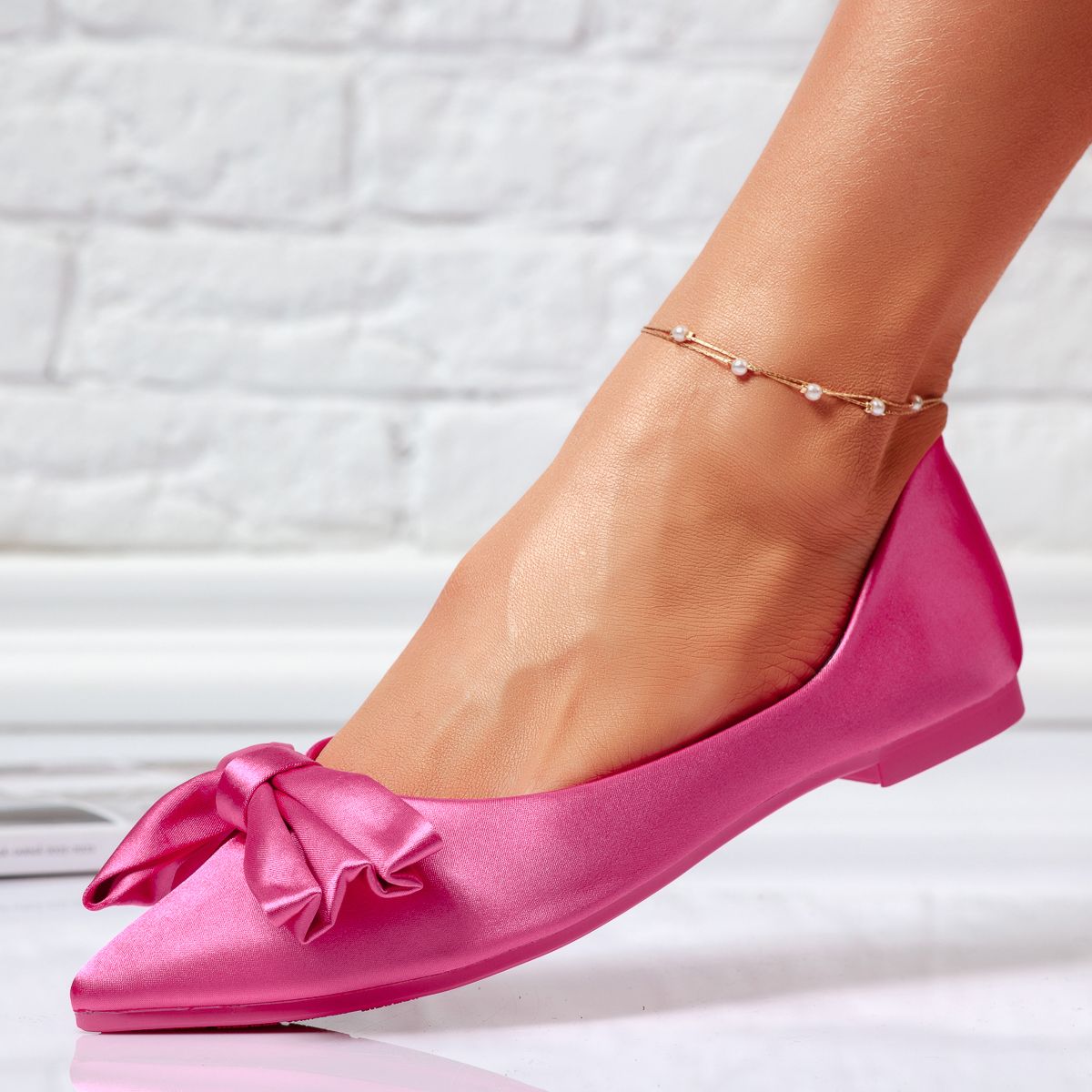 Обувки за балеринки Ellie Фуксия #14089
