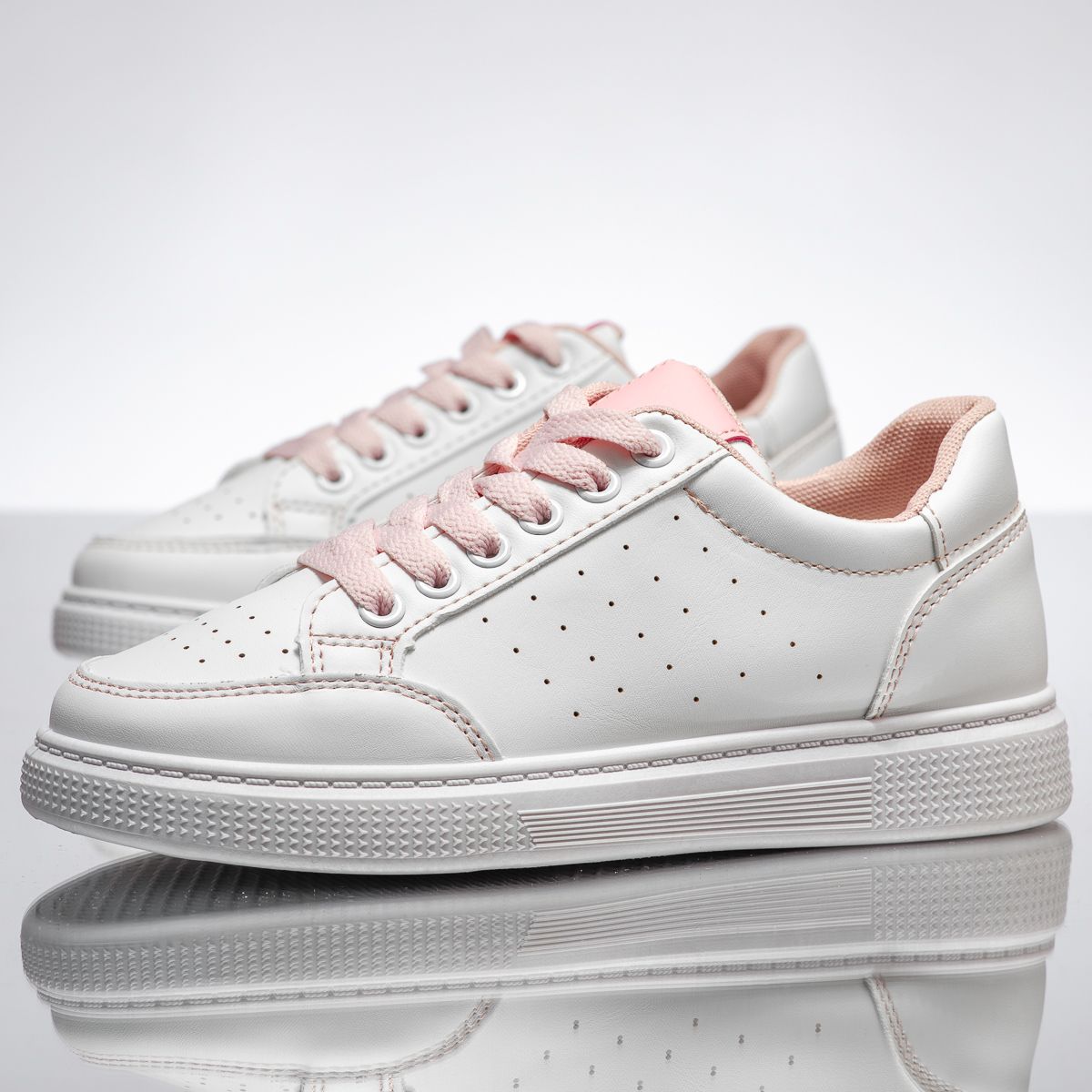 Дамски спортни обувки Venice Бяло/Розово #14154