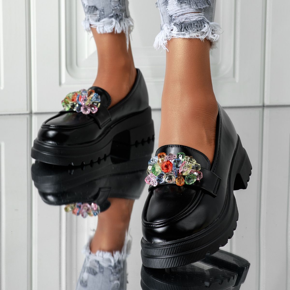 Всекидневни Дамски Обувки  Ema Черни #16304