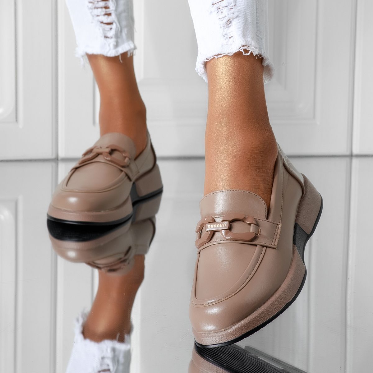 Всекидневни Дамски Обувки Taylor Телесен цвят #16416
