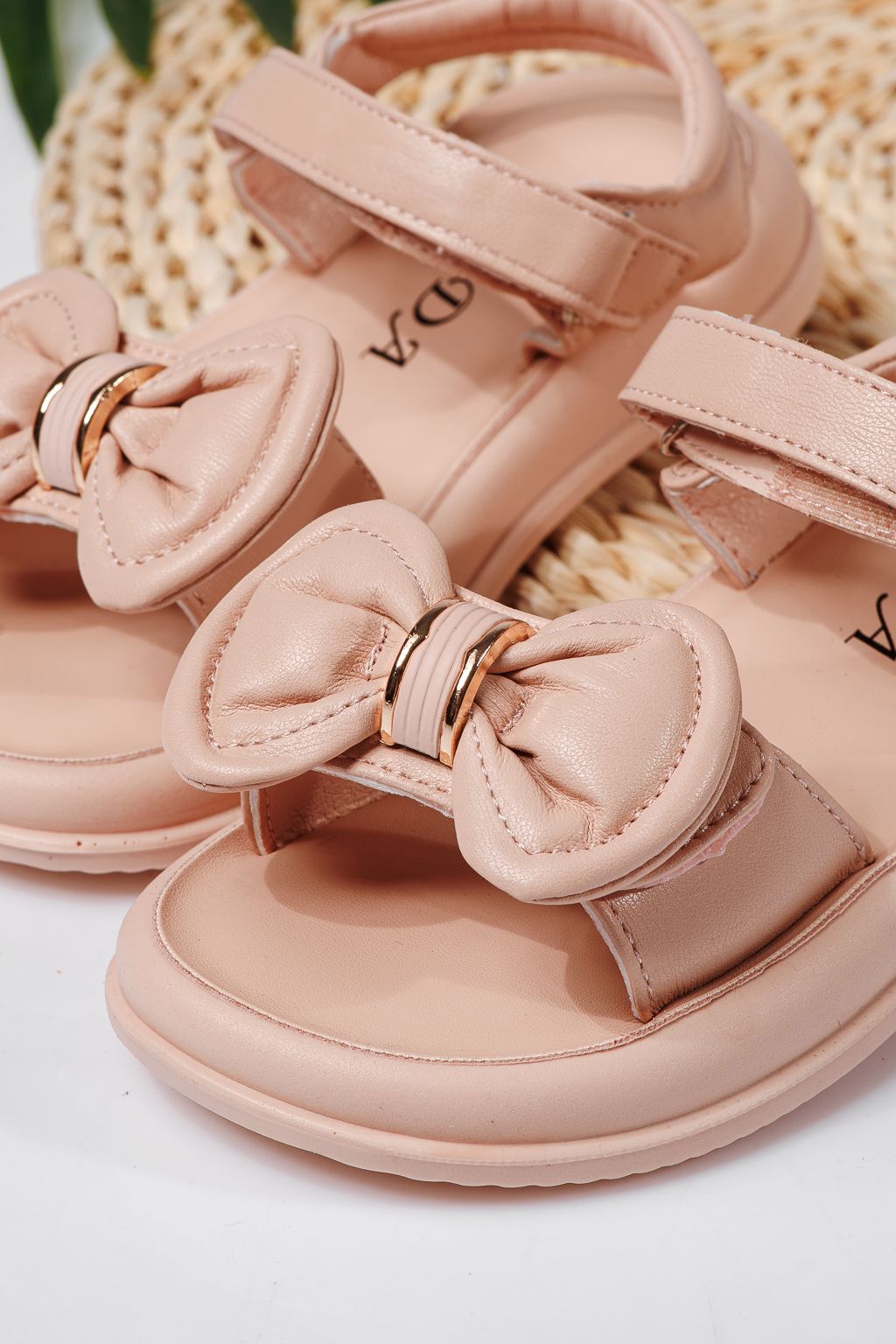 Sandale fete roz din piele ecologica Alis2 #22202