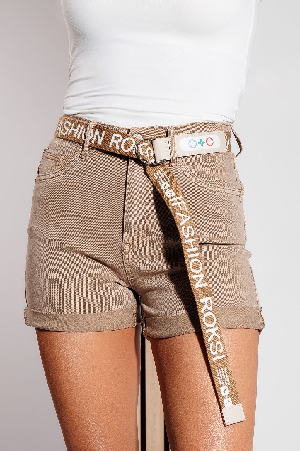 Blugi Scurti Dama Kasia Khaki #A1053