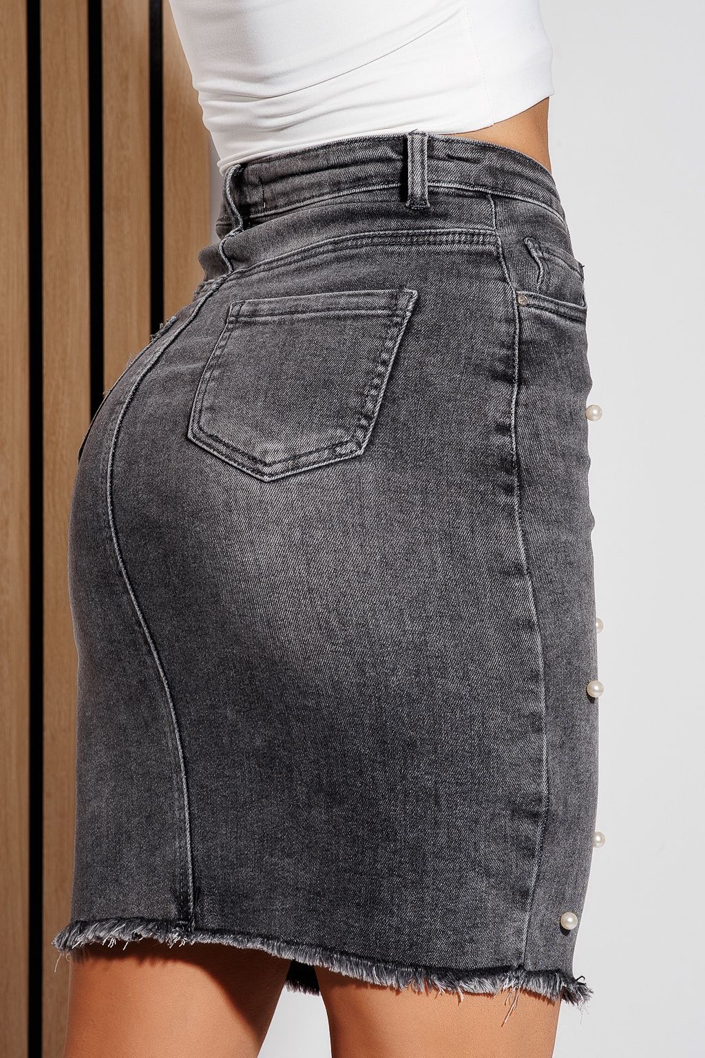 Fusta Scurta Dama Din Blug Dalia Neagra #A1028