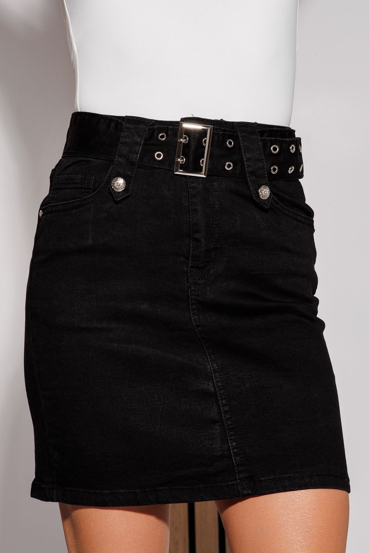 Fusta Scurta Dama Issabella Neagra #A1105