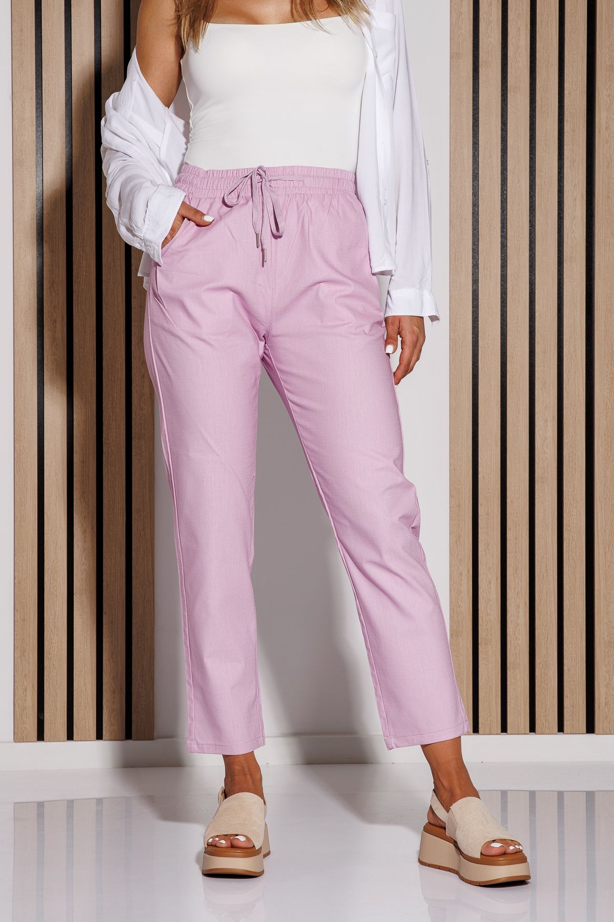 Pantaloni De Vara Dama Julia Lila #A1085