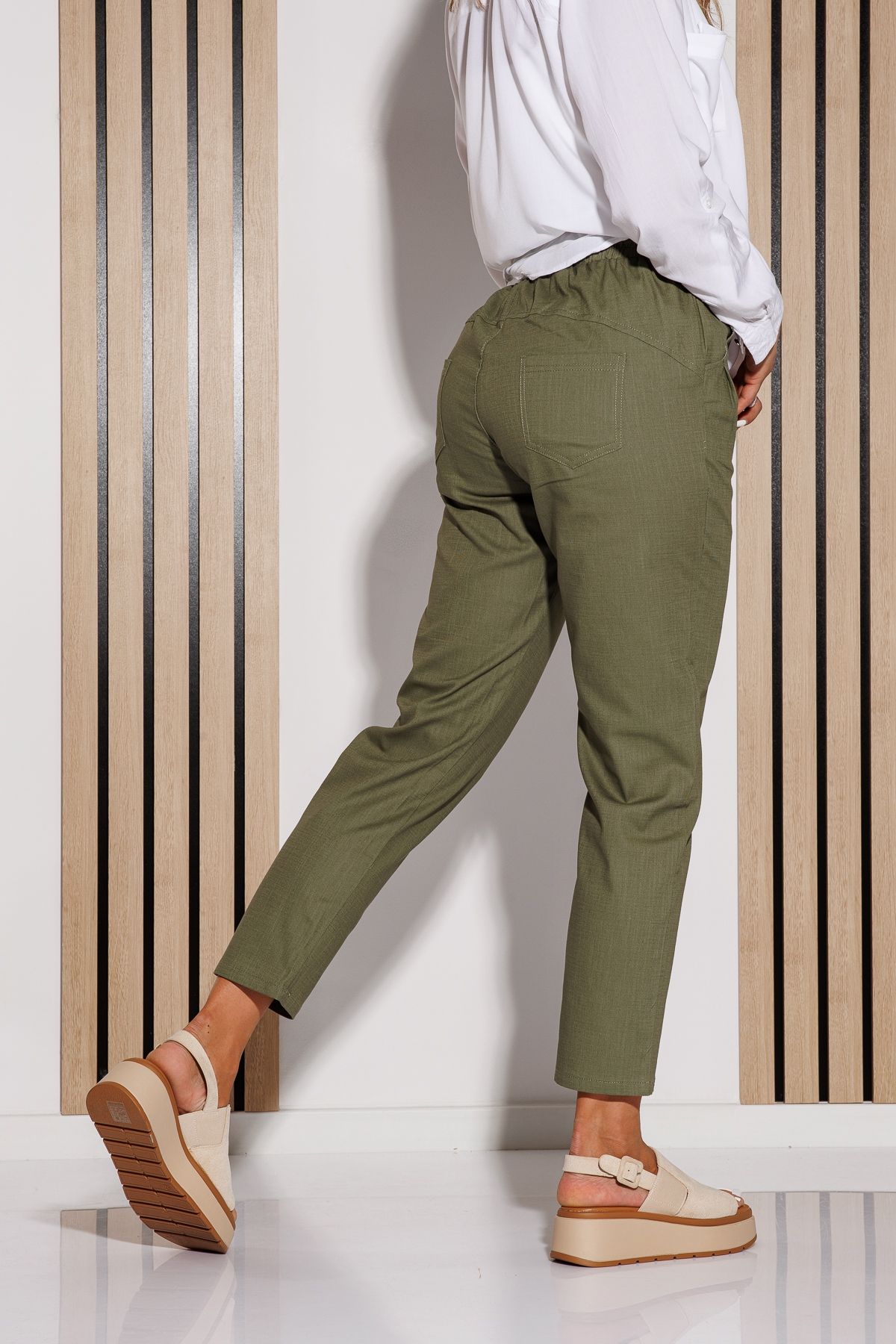 Pantaloni De Vara Dama Julia Army #A1093