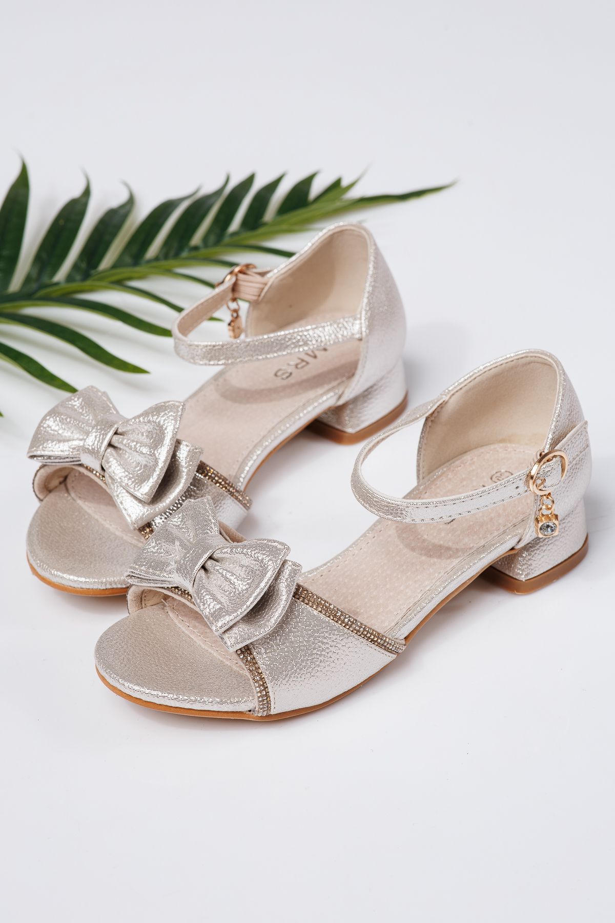 Sandale fete bej din piele ecologica Ana2 #21955