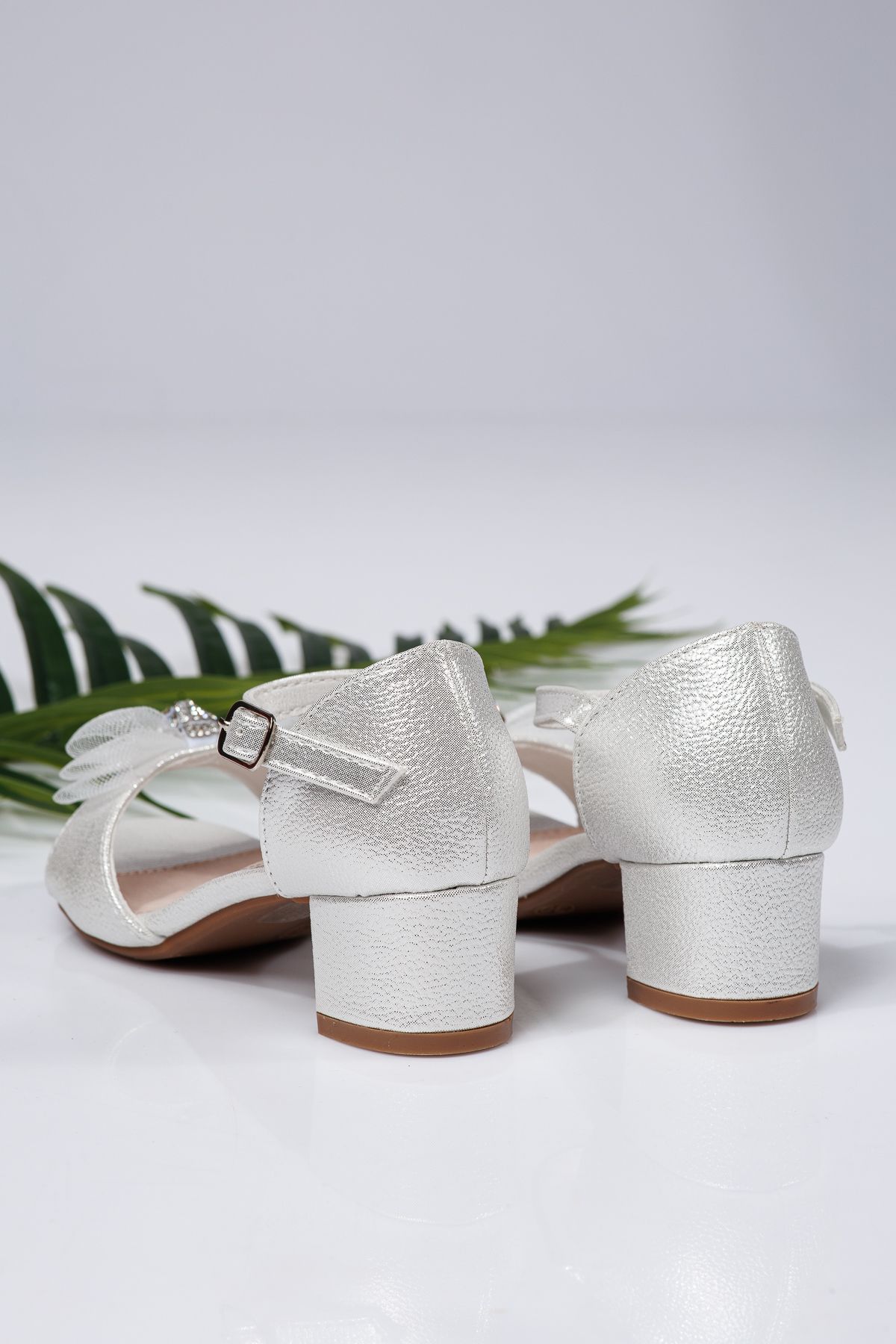 Sandale fete albe din piele ecologica Raluca #21958