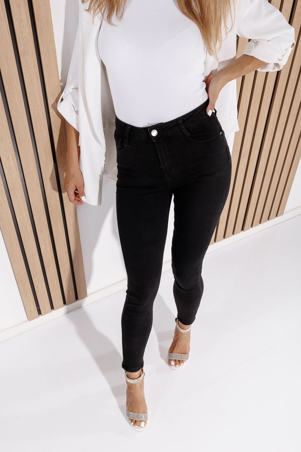 Blugi Skinny cu PushUp Dama Evelina Negri #A1189