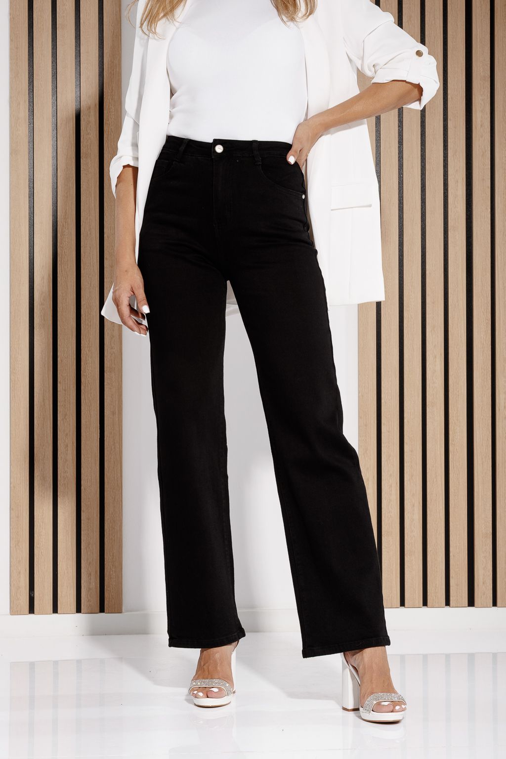 Blugi Wide Leg Dama Aria Negri #A1191