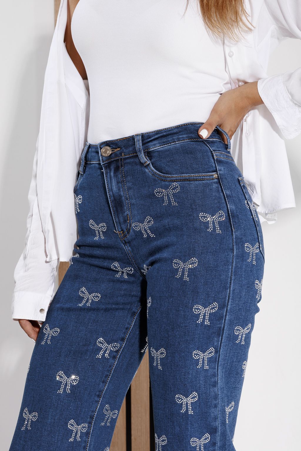 Blugi Evazati Dama Zoe Albastri #A1169