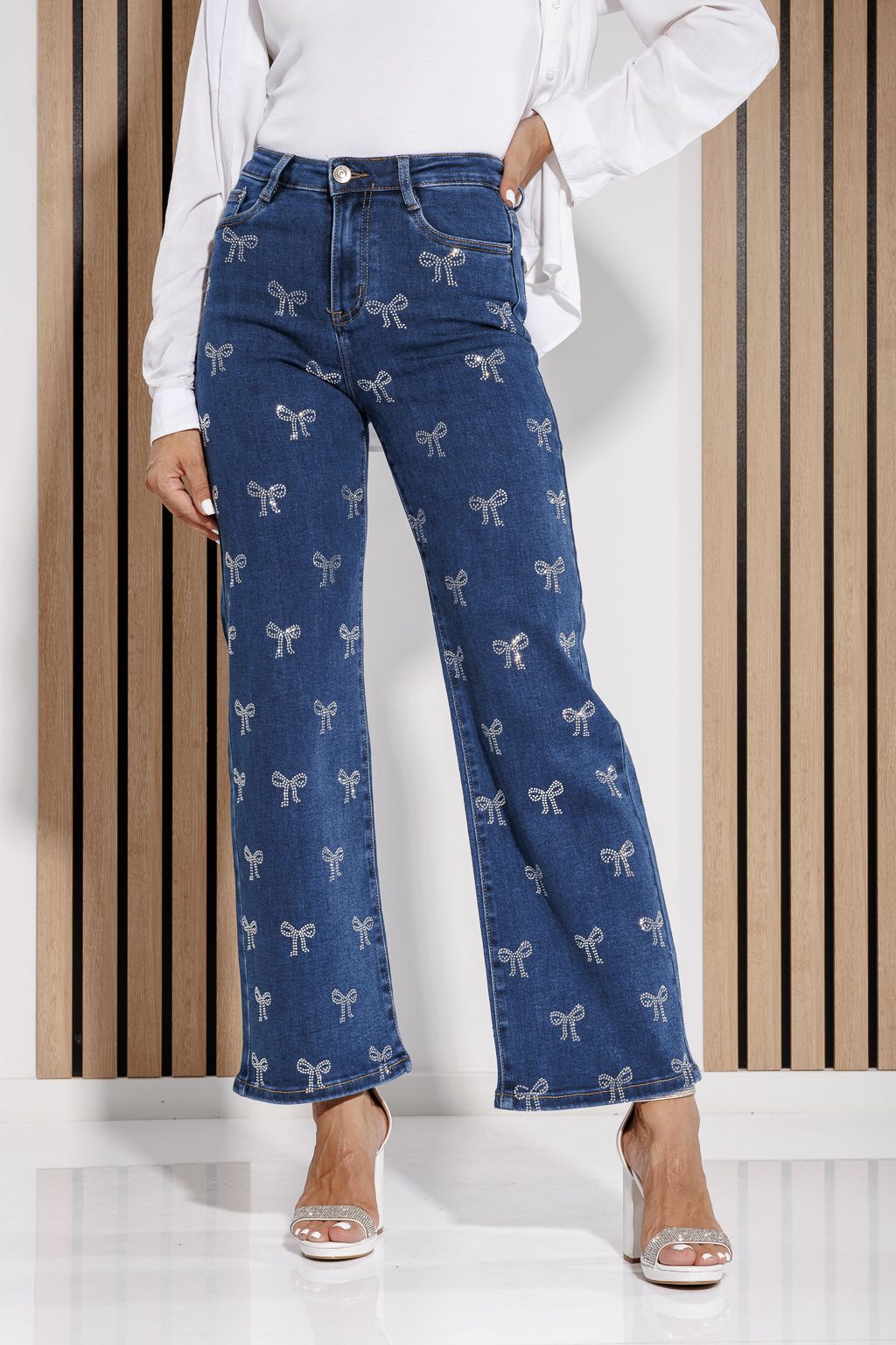 Blugi Evazati Dama Zoe Albastri #A1169