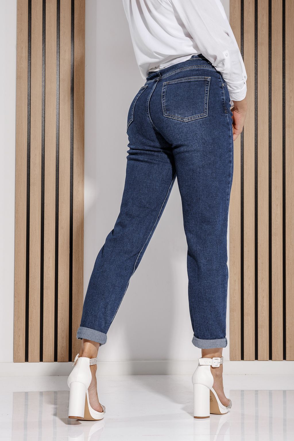 Blugi Baggy Fit Dama Naomi Albastri #A1188