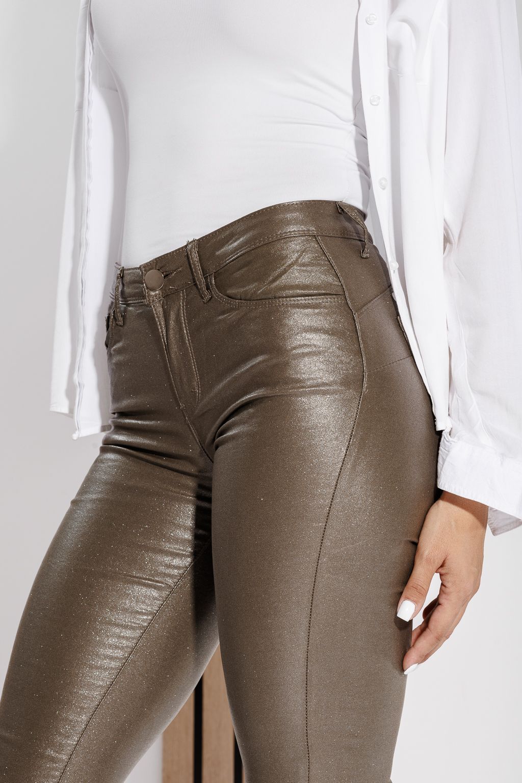 Pantaloni Cerati Vatuiti Dama Fatima Khaki #A663