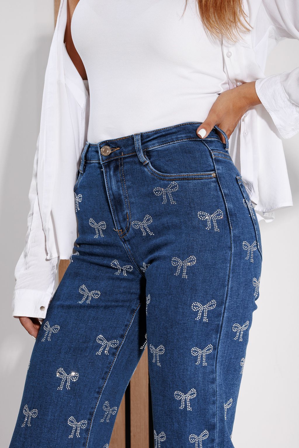 Blugi Evazati Dama Zoe Albastri #A1169