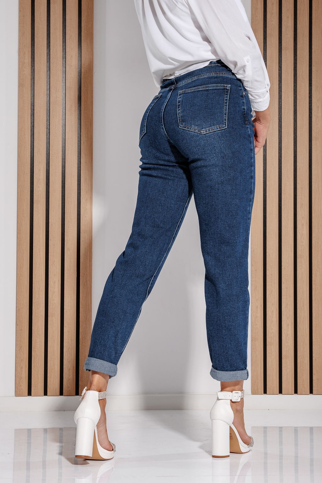 Blugi Baggy Fit Dama Naomi Albastri #A1188
