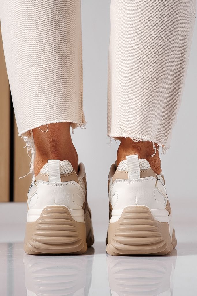 Adidasi dama khaki din piele ecologica Aurora #22500