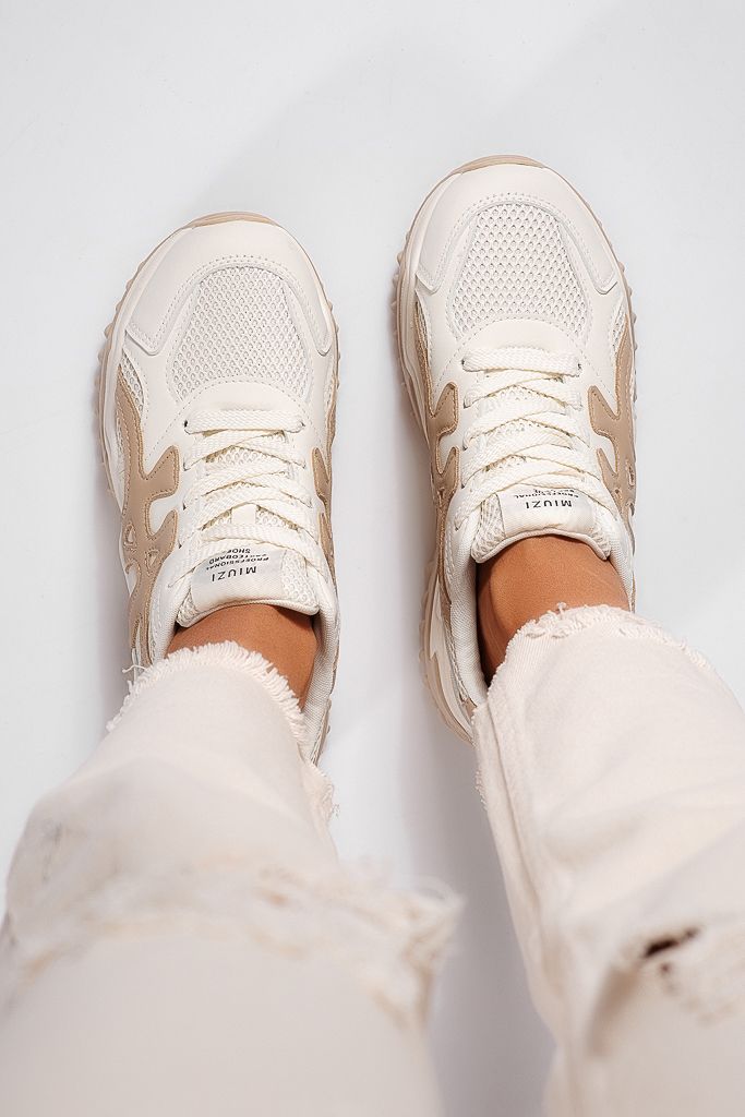 Adidasi dama khaki din piele ecologica Aurora #22500