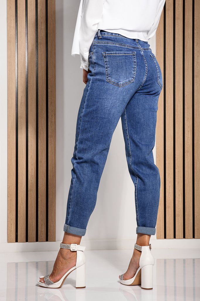 Blugi MomFit Dama Dalia Albastri #A1221